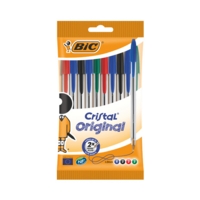 Bic Crystal Medium Assorted Pack of 10 Ballpoint Pens