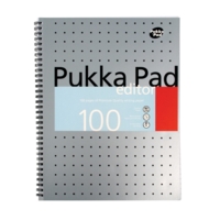 Pukka A4 Metallic Editor Notebook Pack of 3