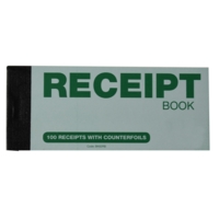 Counterfoil Receipt 210mm x 127mm Book SINGLE