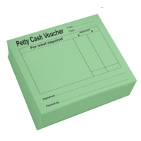 KW Petty Cash Block Pad Green