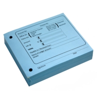 KW Cash Debit/Credit Block Pad Blue