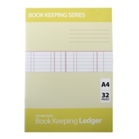 A4 Double Entry Ledger Column Analysis Book