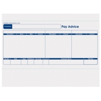 Sage Compatible 1-Part Pay Advice Pack of 1000