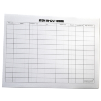 KW Item In and Out Inventory Log Book