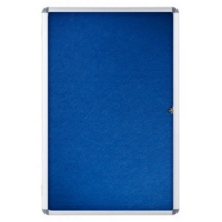 Internal Lockable Display Case 900mm x 600mm Blue