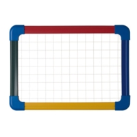 A4 Personal Drywipe Board Magnetic Plain/Grid
