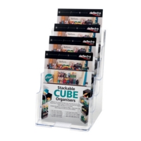 Desk Leaflet 4 Tier Dispenser Size A5