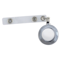 Chrome Metal Badge Reel EACH
