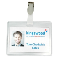 Clear PVC Security ID Holders Badges Pack of 25