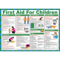 First Aid for Children 590mm x 420mm PVC Poster