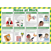 Noise at Work 590mm x 420mm PVC Poster