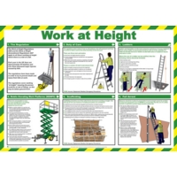 Work at Height 590mm x 420mm PVC Poster