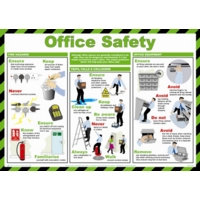 Office Safety 590mm x 420mm PVC Poster