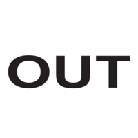 OUT Aluminium Look 100mm Circle Sign