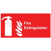 Fire Extinguisher PVC 100mm x 200mm Sign