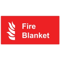 Fire Blanket Self-Adhesive 200mm x 100mm Sign