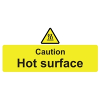 Hot Surface 110mm  x 220mm PVC Sign