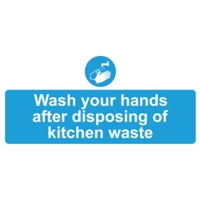 Now Wash Hands 110mm x 220mm PVC Sign