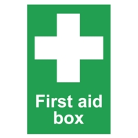 First Aid Box PVC Sign 150mm x100mm