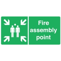 Fire Assembly Point PVC 150mm x 300mm Sign