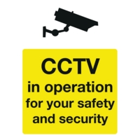 CCTV in Operation A4 Window Sticker