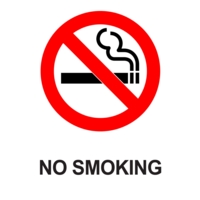 No Smoking A5 PVC Sign