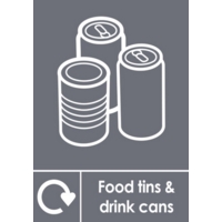 Metal Waste A5 Self-Adhesive Sign