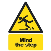 Mind The Step A5 PVC Sign