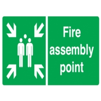 Fire Assembly Point PVC 420mm x 590mm Sign