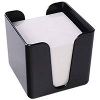 Desktop Cubic Note Block with Holder 750 Sheets Black