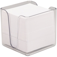 Desktop Cubic Note Block with Holder 750 Sheets Crystal