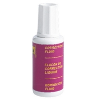 Correction Fluid Brush Applicator 20ml Single Bottle