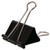 Foldback Binder Clips 32mm Black Box of 10