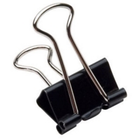 Foldback Binder Clips 41mm Black Box of 10