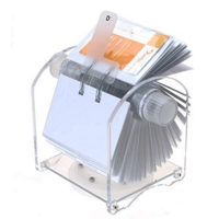 Rotary Business Card Clear Acrylic Holder
