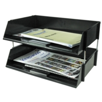 Letter Wide Entry A4 Landscape Tray Black