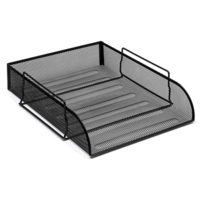 Wiremesh Portrait A4 Letter Tray Black