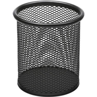 Wiremesh Round Storage Pen Pot Black