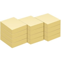 Sticky Note Pads Yellow 38mm x 51mm Pack of 12