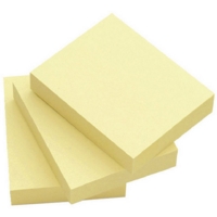 Sticky Note Pads Yellow 50mm x 75mm Pack of 12