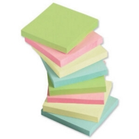 Pastel Sticky Note Cube Pad 75mm x 75mm Pack of 12