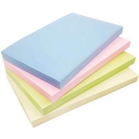 Pastel Sticky Note Cube Pad 76mm x 127mm Pack of 12