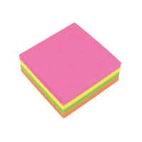 Neon Sticky Note Cube Pad 75mm x 75mm