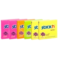 Neon Super Sticky Note Pads 75mm x 75mm Pack of 6