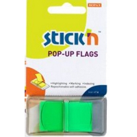 Pop-Up Repositionable Tabs Index Tabs Green Pack of 50