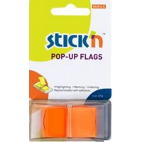 Pop-Up Repositionable Tabs Index Tabs Orange Pack of 50