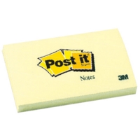 Post-It Notes Original Yellow 76mm x 127mm Pack of 12