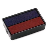 Colop Replacement Ink Pad for Stamp E/10 Red/Bue Ink Pk2