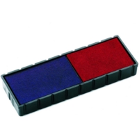 Colop Replacement Ink Pad for Stamp E/12 Red/Bue Ink Pk2