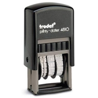 Trodat Date Day Self Inking Month Year Black Ink Stamp